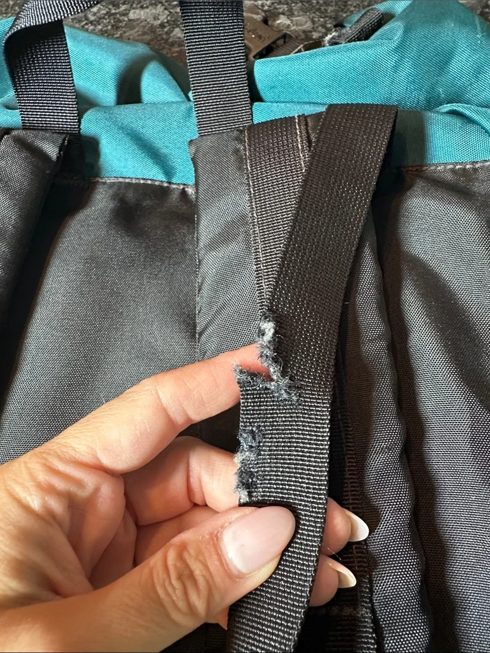 Vintage LL BEAN Rucksack Back Pack Leather Bottom